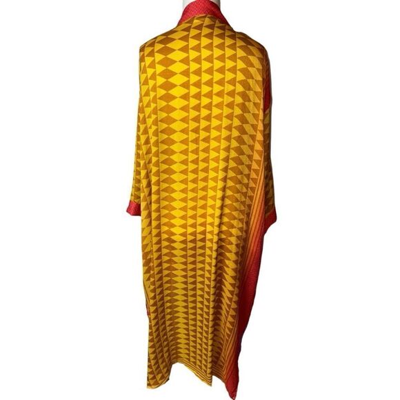 Kimono Robe Woman’s Size M African Design - Picture 2 of 4